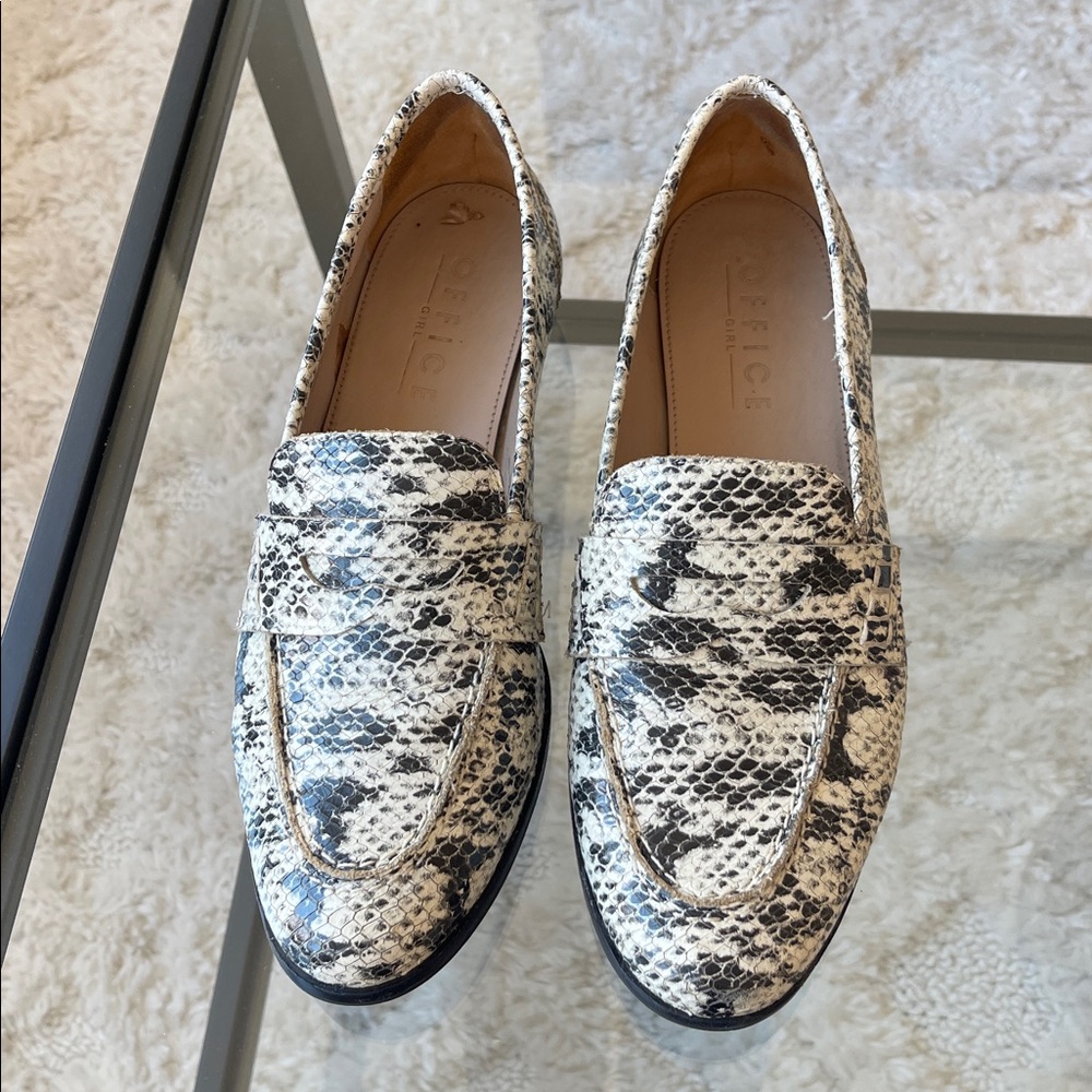 Snakeskin Loafers